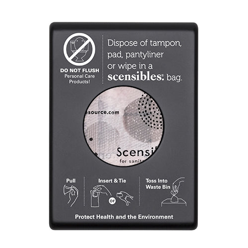 Black Scensibles wall-mounted disposal bag dispenser