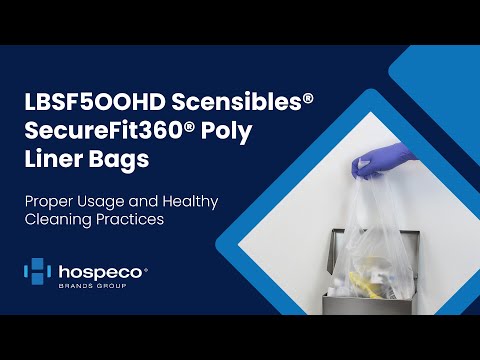SecureFit360® Feminine Hygiene Receptacle Liner Bags with Patented Strap (Case of 500)
